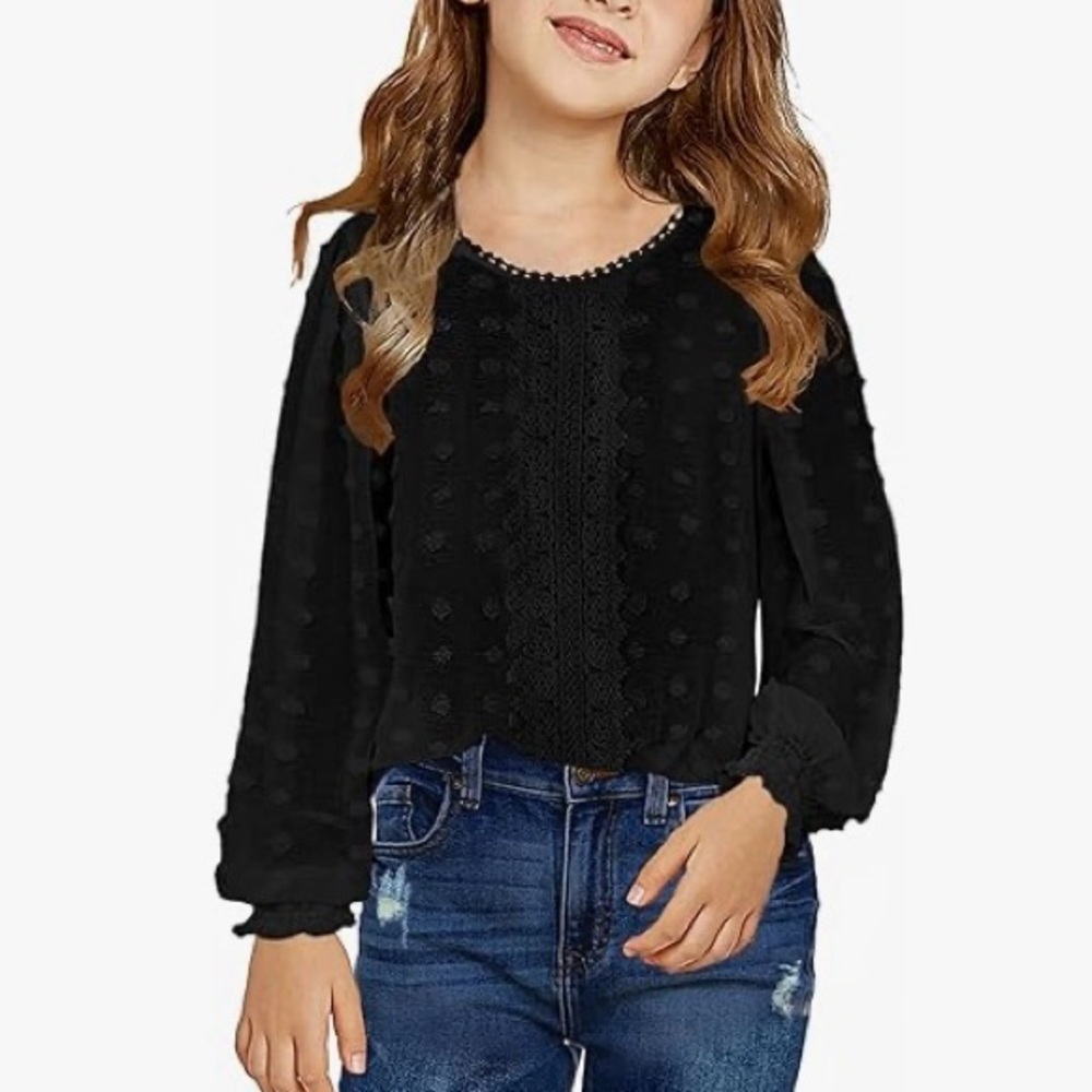 Girls Long Sleeve Dress Shirts